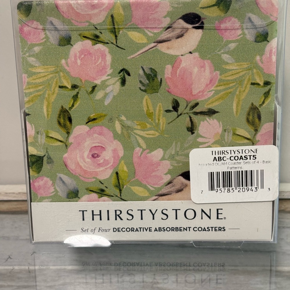 Thirstystone 4-Pack Absorbent Stone Coasters, NWT. Highly Rated - Picture 2 of 4